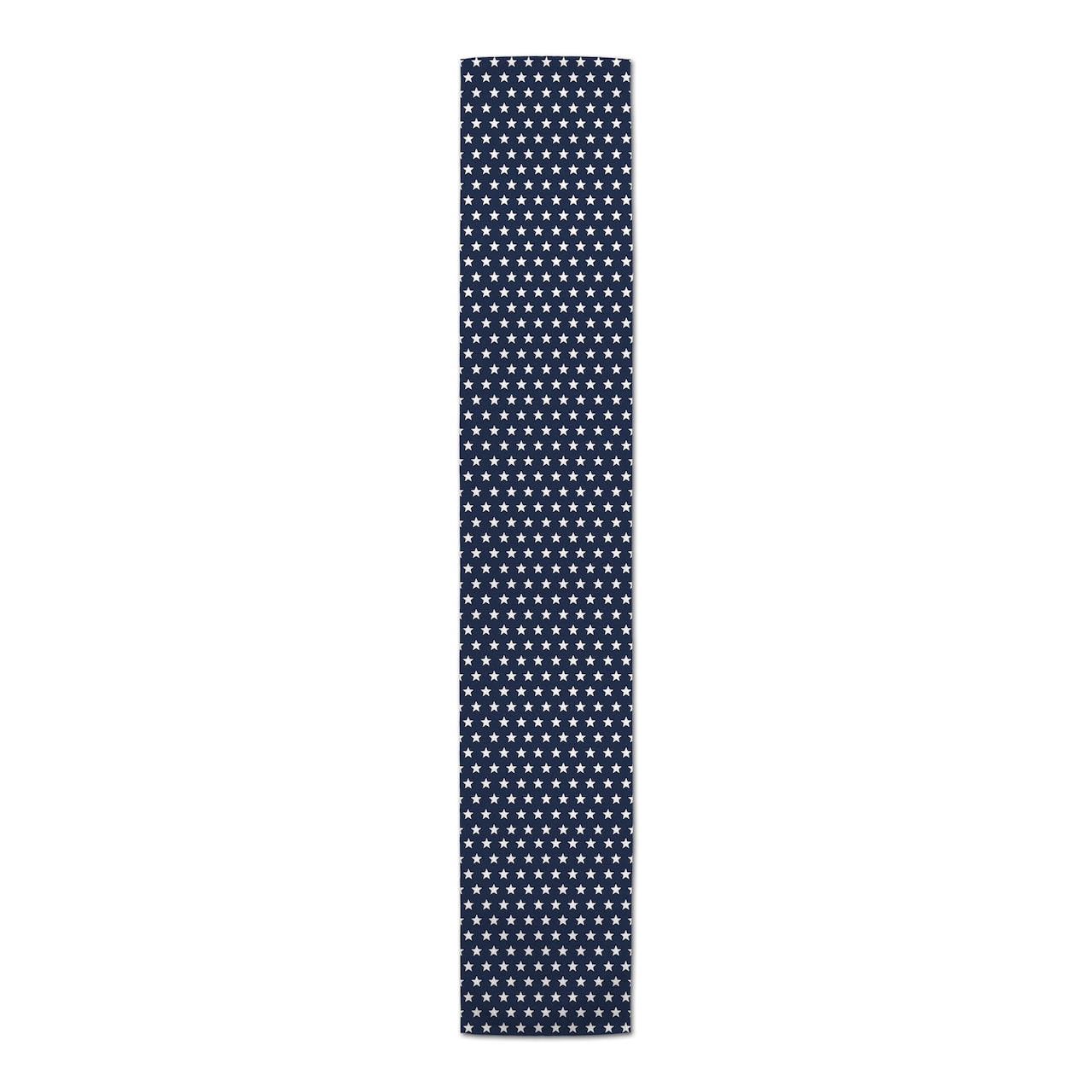 White Stars On Blue Indoor/Outdoor Table Runner